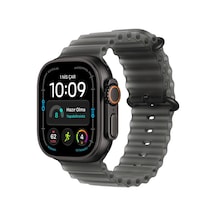 Apple Watch Ultra 4 Gps + Cellular 49MM Siyah Titanyum Kasa - Siyah Titanyum Milanese Kordon - L Akıllı Saat (Distribütör Garantili)