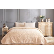 Özdilek Trendy Art Deco Bej Çift Kişilik Battaniye Bej