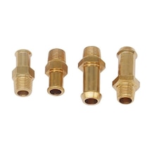 Tongxida Araba 8mm/10mm Manuel Ayarlanabilir 1-5psi Yakıt Basınç Regülatörü Vanası Gümüş