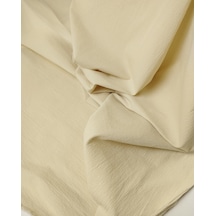 Krem Pamuklu Elastanlı Dokuma Kumaş Yüksek Esnek Köpük Dokulu Elbiselik 100x250cm-11642