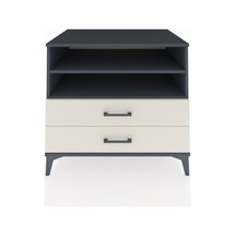 Kronos Şifonyer 2 Raflı 2 Çekmeceli 88x59x80 Antrasit-aytaşı Antrasit
