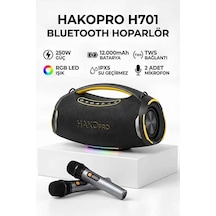 Hakopro 250w Ekstra Bass 12000mah Mikrofonlu Hoparlör Ipx5 H701