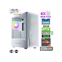 Fazeon Astra X600 R7-7700X 32 GB 1 TB M.2 NVMe SSD 16 GB RTX5060Ti Free Dos Masaüstü Oyuncu Bilgisayarı