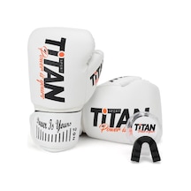 Titan Sport Model 2 Beyaz Boks Eldiveni+dişlik Seti Çok Renkli