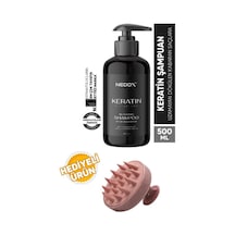 Nedox Yıpranmış Saçlar Için Keratinli Saç Bakım Şampuanı 500 ML + Saç Masaj Tarağı