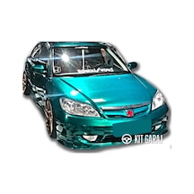 Kit Garaj Civic Vtec 2 Makyajlı Mugen Ön Ek Plastik Boyasız