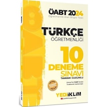 2024 ÖABT Türkçe Öğretmenliği Tamamı Çözümlü 10 Deneme Sınavı- Yediiklim Yayınları