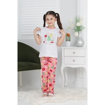Kapi Kids Kız Çocuk Meyve Baskılı Pijama Takımı 3-11 Yaş 6073-74 001
