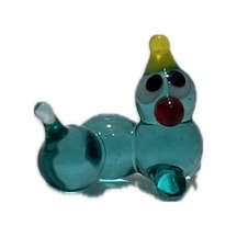 El Yapımı Mini Murano Cam Tırtıl Biblo A161-04