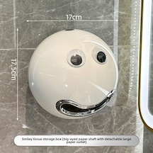 Yunboo Duvar Takılan 3d Gözlü Yaratıcı Tuvalet Kağıdı Kutusu - Delme Olmayan Montaj, Konforlu Kullanım, Banyo Dekoru Diğer