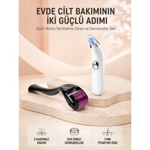 Dermaroller Ve Vakumlu Siyah Nokta Temizleme 2 Li Cilt Bakım Seti