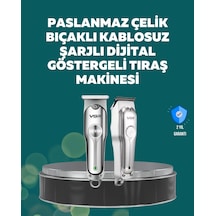 Profesyonel Saç Ve Sakal Kesme Makinesi Şarjlı, Sessiz Motor, Ayarlanabilir Tarak - Lisinya