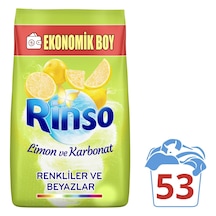 Rinso Limon ve Karbonat Renkliler ve Beyazlar İçin Toz Çamaşır Deterjanı 8 KG