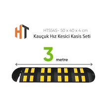 Kauçuk Hız Kesici Kasis Seti 50 X 40 X 4 Cm - Eko - 3 Metre