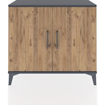 Arges Şifonyer 2 Raflı 2 Kapaklı 88x30x80 Antrasit-çam Antrasit