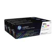 No 305A 3'Lü Paket Mavi-Kırmızı-Sarı 2600 Sayfa Lazer Toner