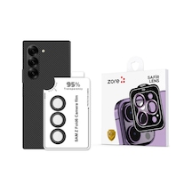 Zore Galaxy Z Fold 6 Cl-11 Safir Parmak İzi Bırakmayan Anti-reflective Kamera Len Siyah