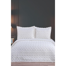 Karita Soft Çift Kişilik Pike Takımı Krem Krem