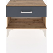 Arges Komodin Tek Çekmeceli 60x30x48 Çam-antrasit Çam