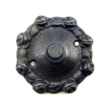 Antika Tarz Dekoratif Pirinç Lü Kapı Zili - 75mm, Oksit Renkli