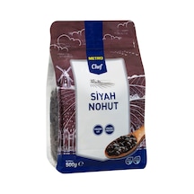 Metro Chef Siyah Nohut 500 G - Yüksek Proteinli, Glutensiz Bakliyat 3'li Ekonomik Paket - 3 Ade Tarı