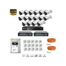 Dahua 2 Mp Ip Kamera 16 Kameralı Full Hd Set