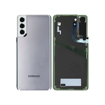 Samsung S21 Plus Beyaz Uyumlu Kamera Camlı Arka Cam Batarya Pil Kapağı Telefon Arka Kapak 34491735
