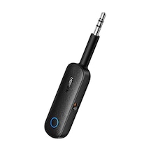 Bluetooth 5.0 Verici 3.5mm Ve Dahili Mic Araç Mikrofon Bluetooth Adaptörü İle 2'si 1 Arada Alıcı Siyah