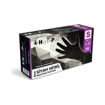 Haspet Siyah Nitril Small Dövme Eldiveni - Kutu