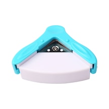 Fosenze Mavi 5mm Köşe Yuvarlatıcı - Fotoğraf Kartvizit Köşe Kesici Mini Taşınabilir Pvc Kesici Aleti