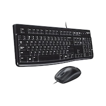 Logitech Mk120 Usb Q Siyah Kablolu Klavye + Mouse Set Optik