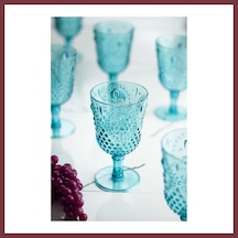 Storeşahin Akrilik Aquamarin Tekli Kadeh & Su Meşrubat Kahve Yanı Bardağı 450 Ml Cam Değildir Shn0720