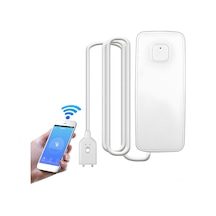 Reedark Wifi Su Kaçığı Algılayıcı, Tuya Uygulamasıyla Kontrol, 85db Ses, Ip67 Su Geçirmez, Mutfak/banyo/ Bodrum İçin Akıllı Uyarı Cihazı Beyaz