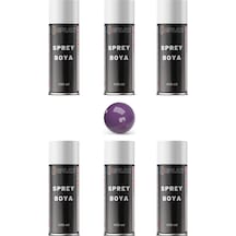 6 Adet Ral 4005 Leylak Mor Sprey Boya 400 Ml.