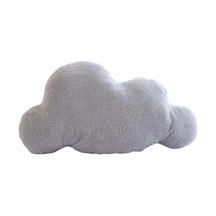 Gri Atmak Yastık Sevimli Rahat Dokunmatik Pp Pamuk Dolması Oturma Odası Kanepe Bulut Şekli Yastık Yastık Günlük Kullanım L