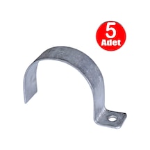 No:10 Tekli Sac Kablo Kroşe 50mm Demir Köprü Metal Boru Tutma Bağlama Kelepçesi -5adet