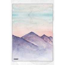 A5 Doğa Bloknot Çizgisiz Defter - 50 Yaprak - Memopad - Notepad - Not Defteri - Not Kağıdı - 1305 Çok Renkli
