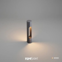FoneLight Velora 50 cm LED Bahçe Aydınlatma Direği Antrasit Alüminyum IP65 Peyzaj Yürüyüş Yolu Aydınlatması 3000K