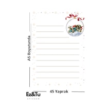 Kış Temalı A5 Not Defteri 45 Yaprak Christmas Edition Çok Renkli