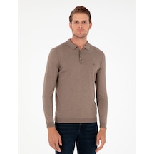 Pierre Cardin Erkek Vizon Melanj Kazak /triko 50296623-vr174 Vizon Melanj