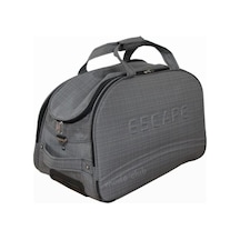 Escape Esc-26 Ekose Kumaş Büyük Boy Hostes Seyahat Çantası Siyah