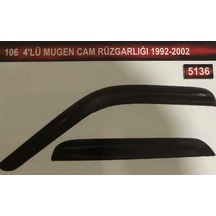 Peugeot 106 4'Lü Mugen Cam Rüzgarlık Seti