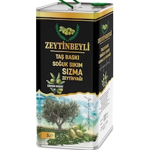 Zeytinbeyli Taşbaskı 5 Lt Natürel Sızma Soğuk Sıkım Zeytinyağı