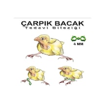 Çarpik Bacak  Bileziği 4 Mm 5 Adet