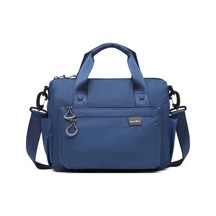 Smart Bags Ekstra Hafif Kumaş Kadın Postacı Çantası 3141 Lacivert