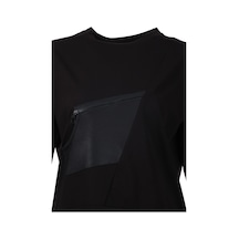On Kadın Oversize Uzun Kol Minimalist Bluz - Günlük Stil Siyah