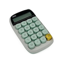 Enerjik Yeşil Hesap Makinesi Ergonomik Tuş Takımı İle Çok Renkli