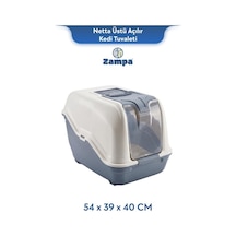Zampa Plus Netta Üstü Açılır Kedi Tuvaleti 54x39x40 Cm Zıt-3089