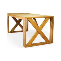 Neiwel Garden Mora Doğal Ahşap Bahçe Yemek Masası-80-140 Açık Ceviz