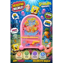 Pinball Sunger Bob Eğitici Oyuncak Retro Eğitici Oyuncak Pembe